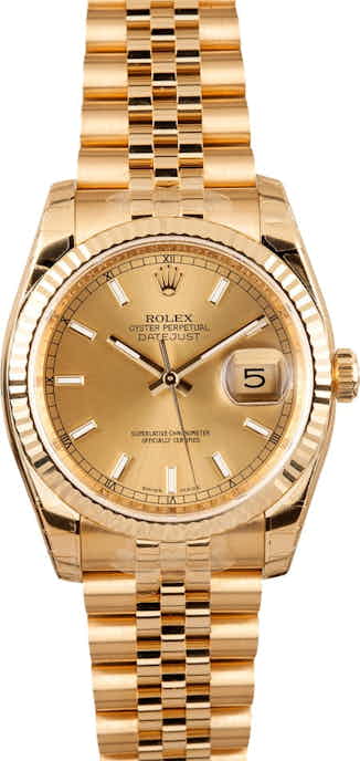 Rolex Gold Datejust 116238 Unworn