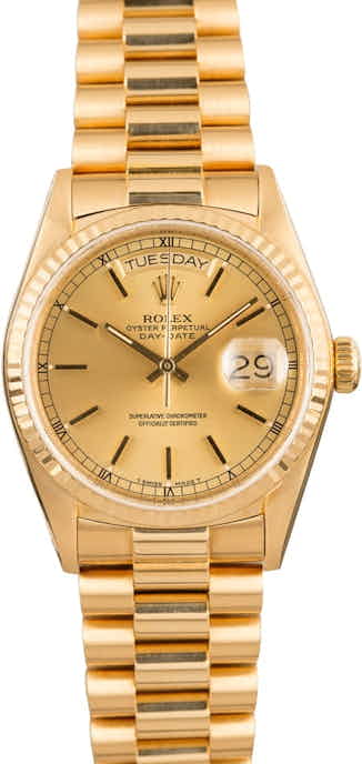 Rolex President Day-Date 18038 100% Authentic