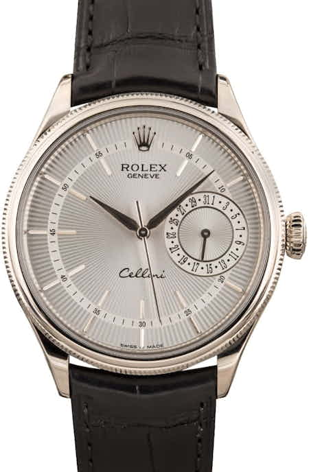 Rolex Cellini 50519 Silver Guilloche Dial