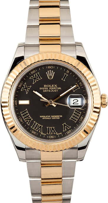 Men's Rolex DateJust 41mm Roman Dial 116333