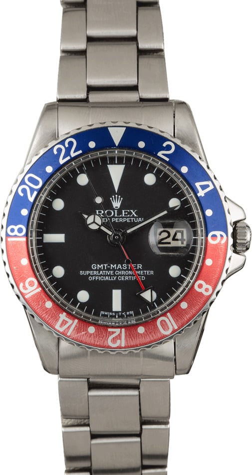 Buy Vintage Rolex GMT Master 1675 Bob s Watches Sku 110044