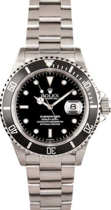 Pre-Owned Rolex Submariner 16610 at Bob's Watches