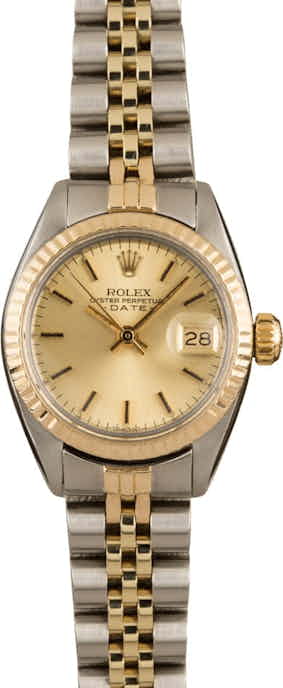 Lady Rolex Date 6917 Steel and Gold