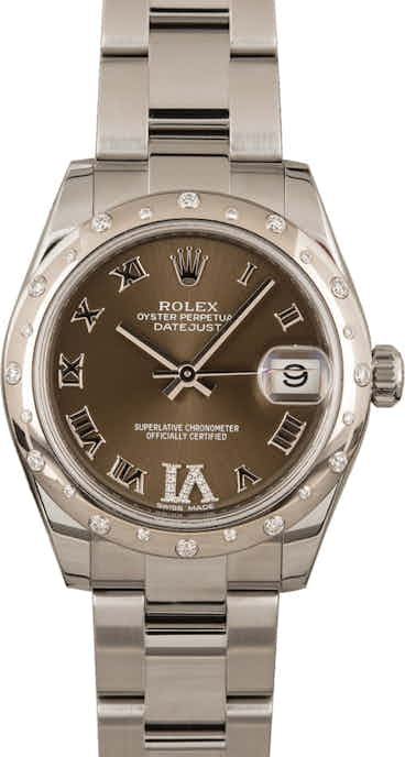 Used Rolex 178344 Datejust 31MM Diamond Dial and Bezel