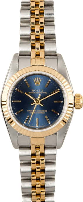 Ladies Rolex Oyster Perpetual 67193 Certified Pre-Owned