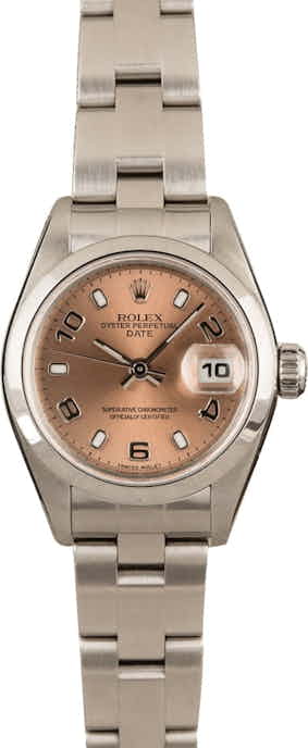 Pre-Owned Rolex Ladies Date 79160 Salmon Dial
