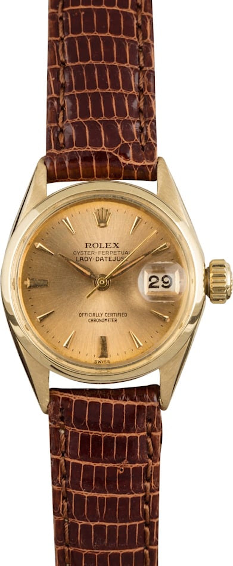 Vintage Rolex Date 6516 Yellow Gold