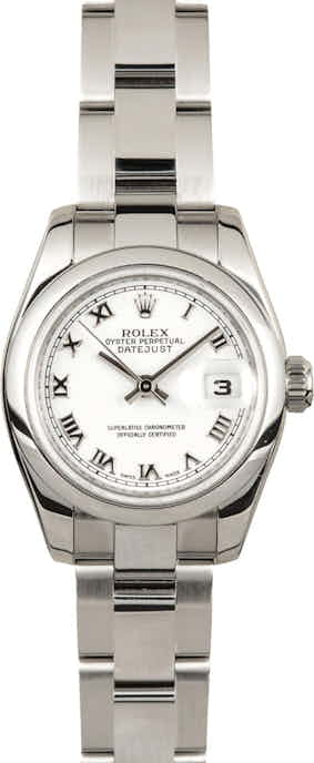 Rolex Ladies Datejust 179160 White Roman
