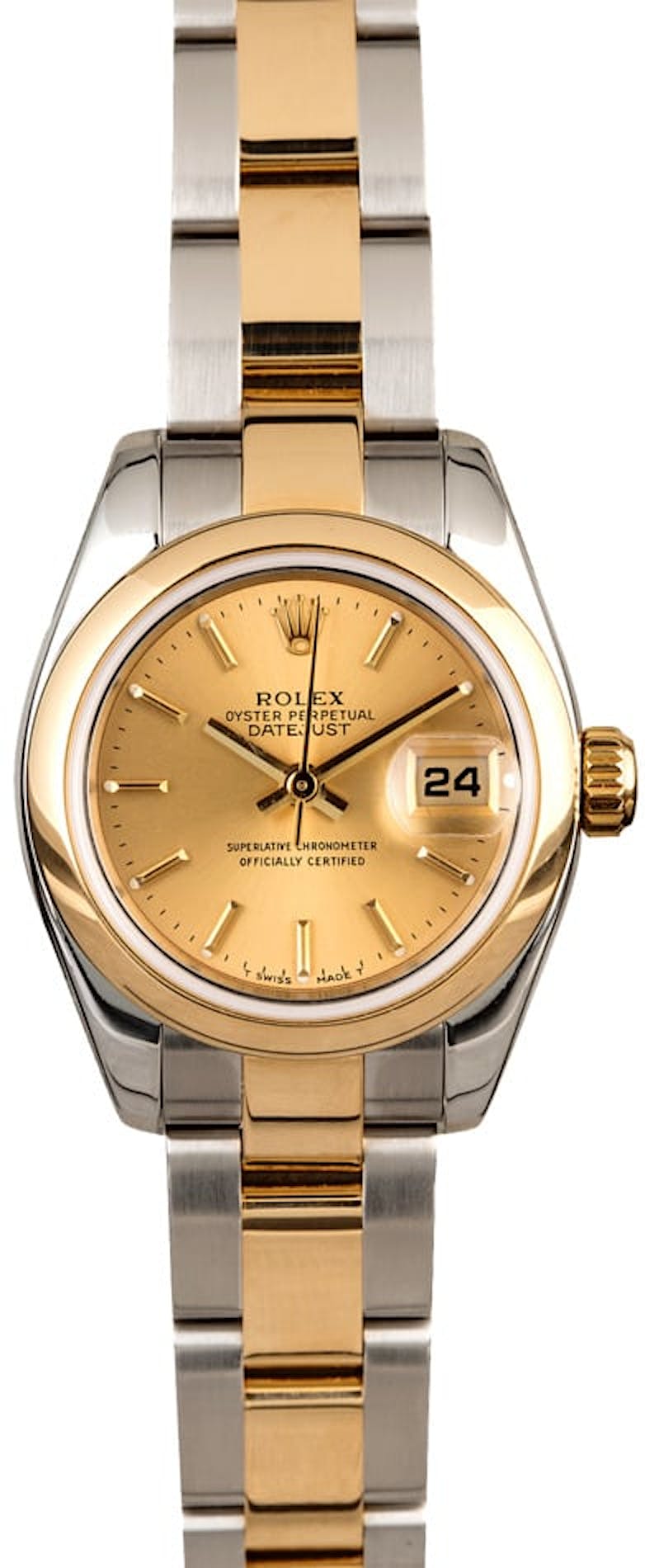Rolex Lady Datejust 179163 Champagne Index Dial