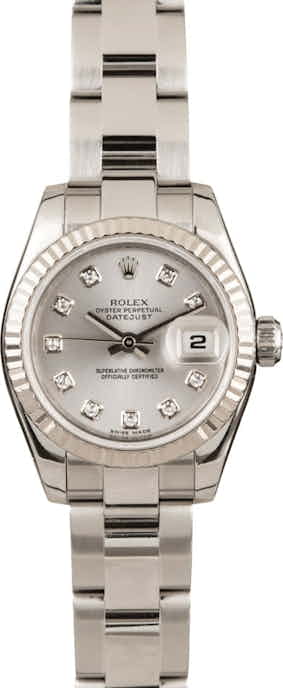 Pre-Owned Rolex Ladies Datejust 179174 Diamond Dial