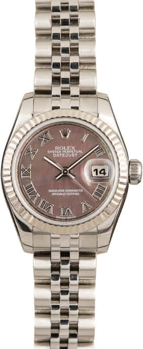 Pre-Owned Rolex Datejust 179174 Black MOP Dial