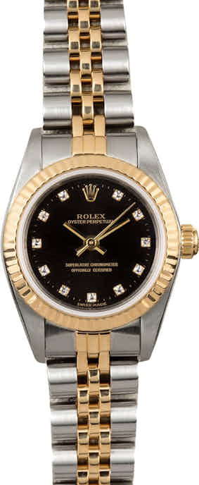 Rolex Lady Oyster Perpetual 76193 Diamond Dial