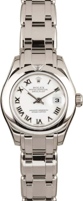 Rolex Pearlmaster 80329 White Dial