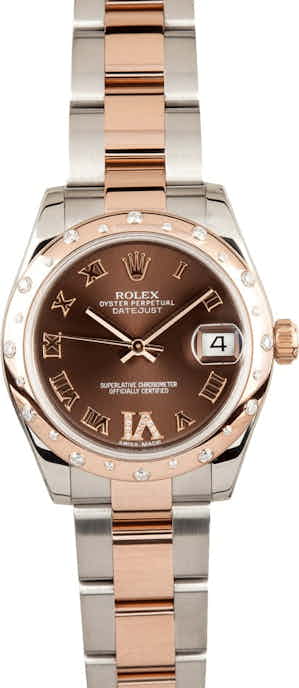 Ladies Rolex Rose Gold Mid-Size 178341