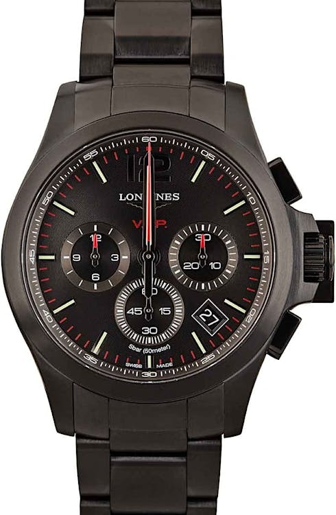 Longines Conquest Black PVD Stainless Steel