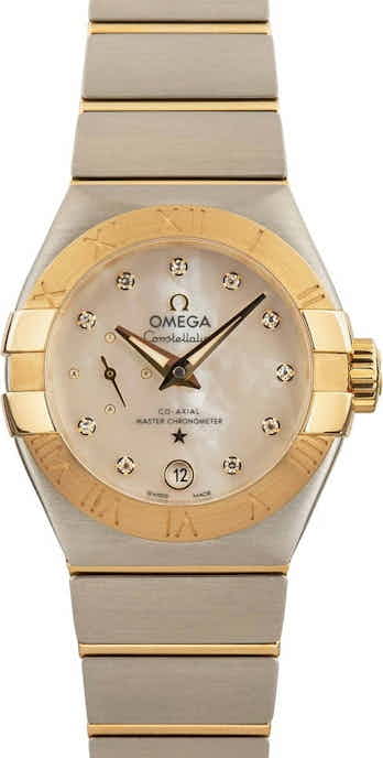 Omega Constellation Petite Second Mother of Pearl Diamond Dial