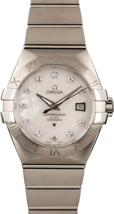 Lady Omega Constellation Mother of Pearl Diamond Dial