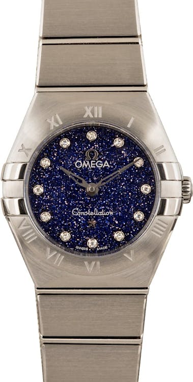 Omega Constellation Blue Aventurine Glass Dial