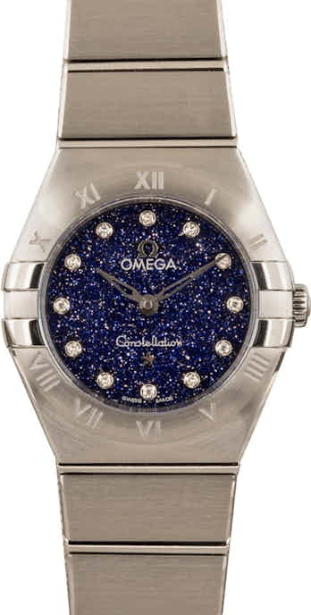 Omega Constellation Blue Aventurine Glass Dial
