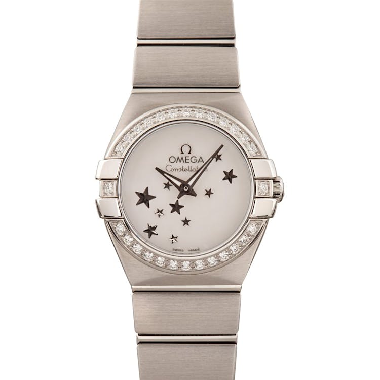 Omega Constellation Stars Stainless Steel Mother of Pearl Dial