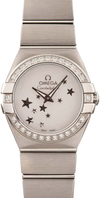 Omega Constellation Stars Stainless Steel Mother of Pearl Dial