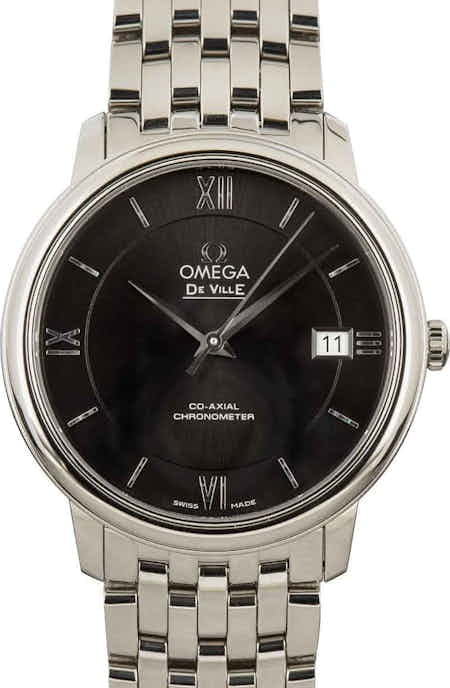Omega De Ville Prestige Black Roman Dial