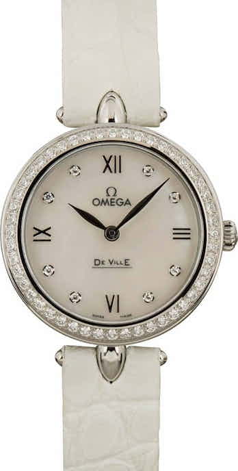 Omega De Ville Prestige Dewdrop Mother of Pearl Dial