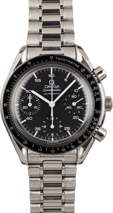 Omega Speedmaster Reduced Automatic Steel Chronograph Black Dial