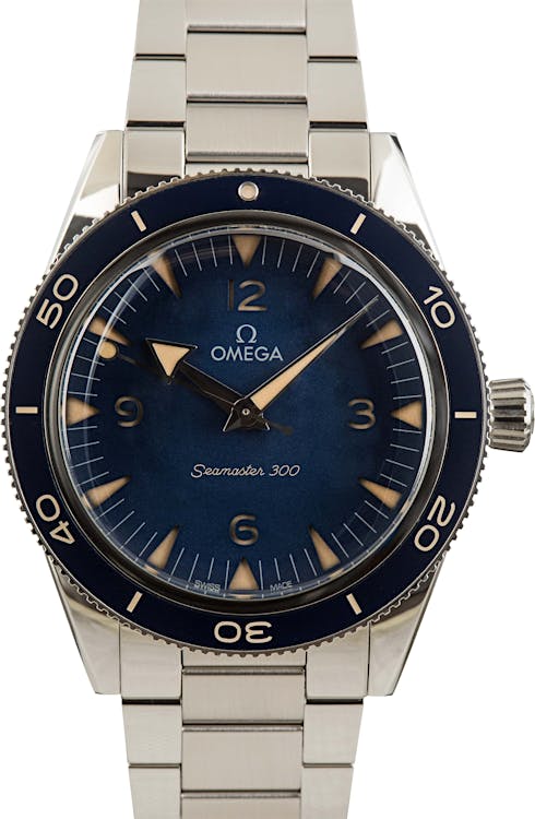 Omega Seamaster 300 Stainless Steel Blue Dial
