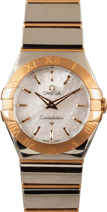 Womens Omega Constellation Steel & Red Gold