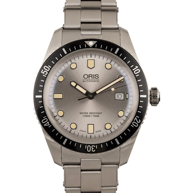 Oris Divers Sixty Five Silver Dial Stainless Steel