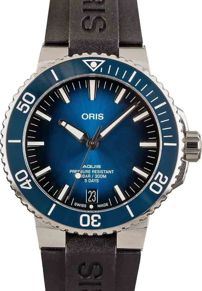 Buy Oris Aquis 01 400 7769 4135 07 4 22 74FC Bob s Watches Sku