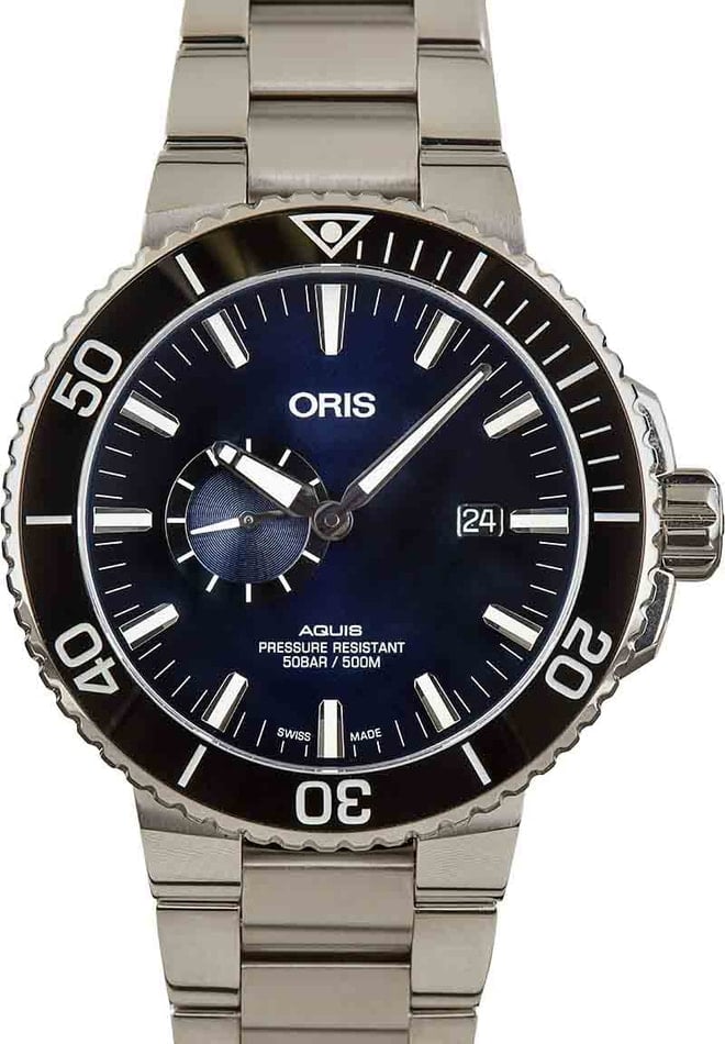 Buy Used Oris Aquis 01 743 7733 4135 07 8 24 05PEB Bob s Watches