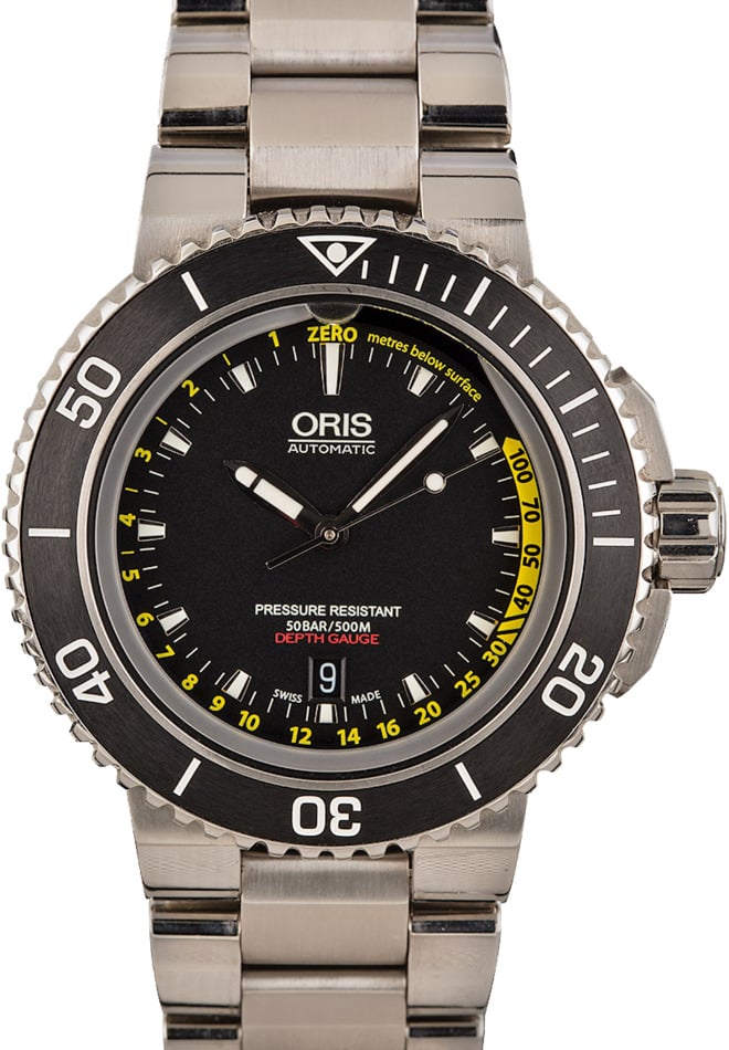 Buy Oris Aquis 01 733 7755 4154 Set MB Bob s Watches Sku 733