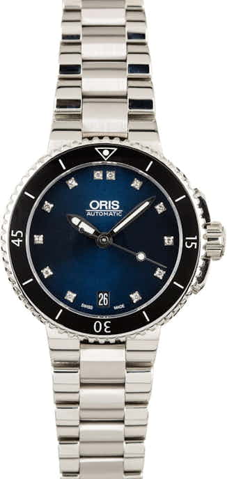 Oris Aquis Date Blue Diamond Dial
