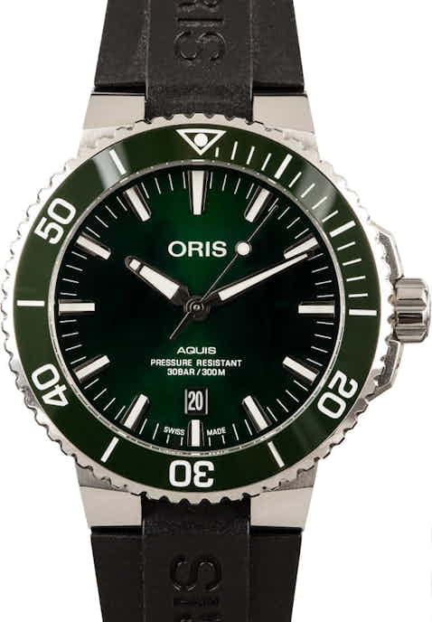 Oris Aquis Date Green