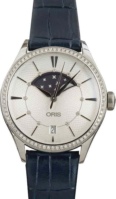 Oris Artelier Grande Lune, Date Diamonds Stainless Steel