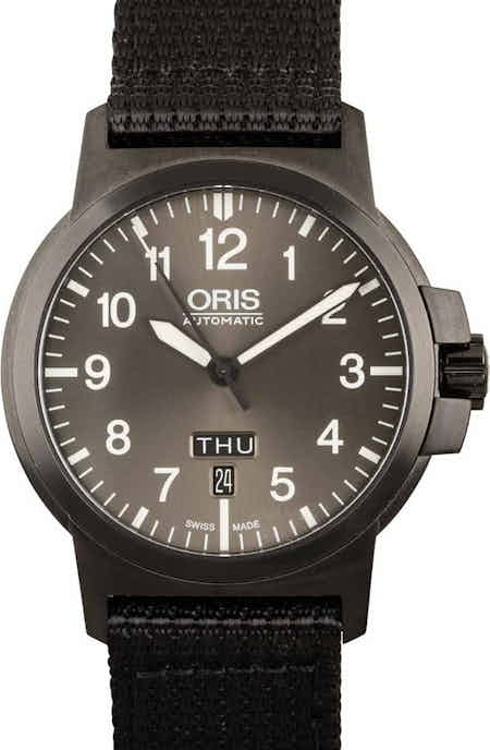 Oris BC3 Advanced, Day Date Black Plated Stainless Steel