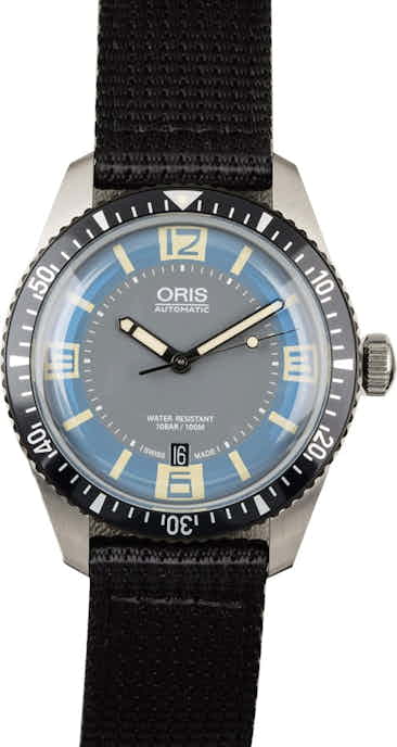Oris Divers Sixty Five Black Textile Strap