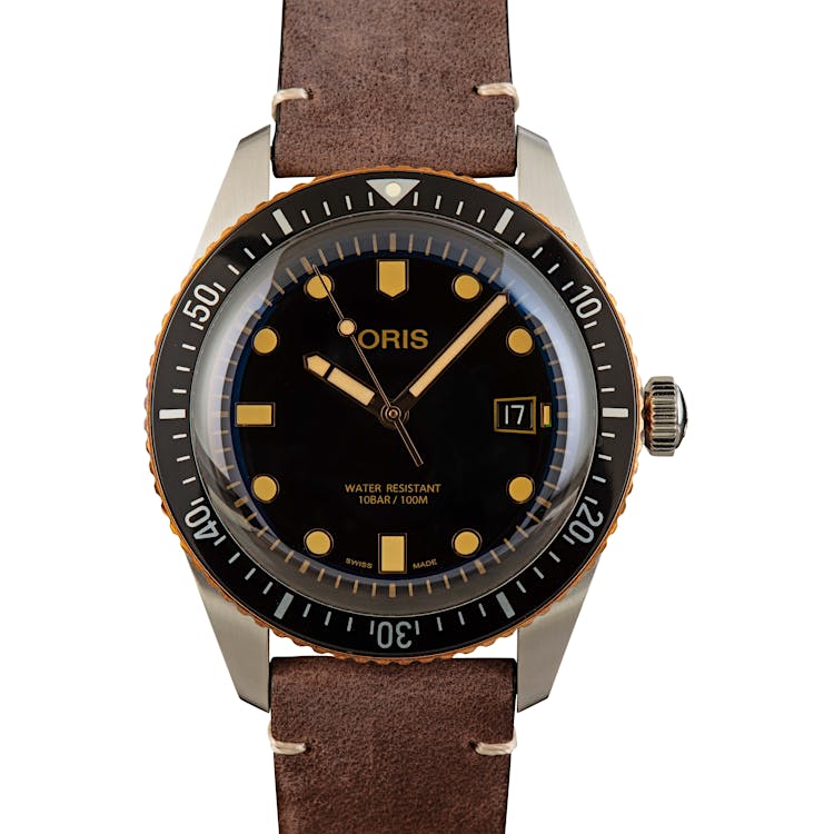 Mens Oris Divers Sixty-Five Stainless Steel & Bronze