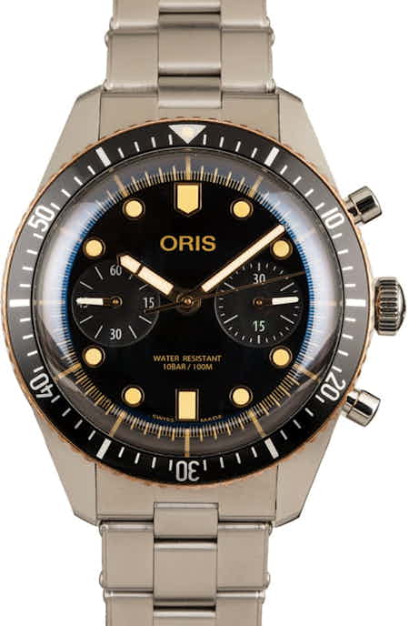 Oris Divers Sixty-Five Chronograph Steel & Bronze