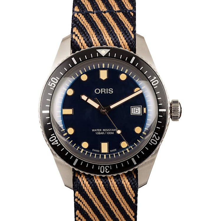 Oris Divers Sixty-Five Stainless Steel on Textile Strap