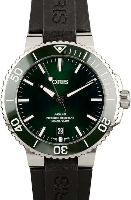 Oris Aquis Date Green Dial