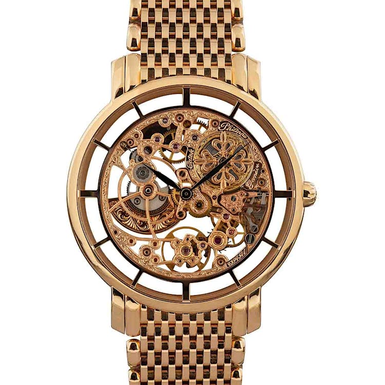 Patek Philippe Complications 18k Rose Gold Skeleton Watch