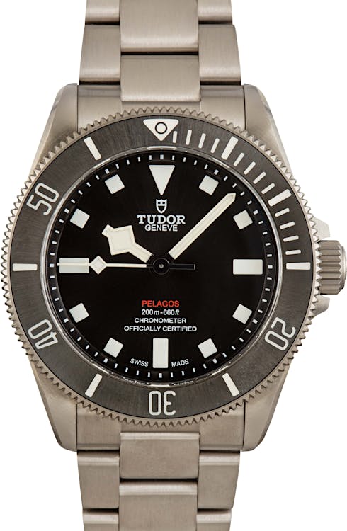 Pre-owned Tudor Pelagos 25407 Black Dial